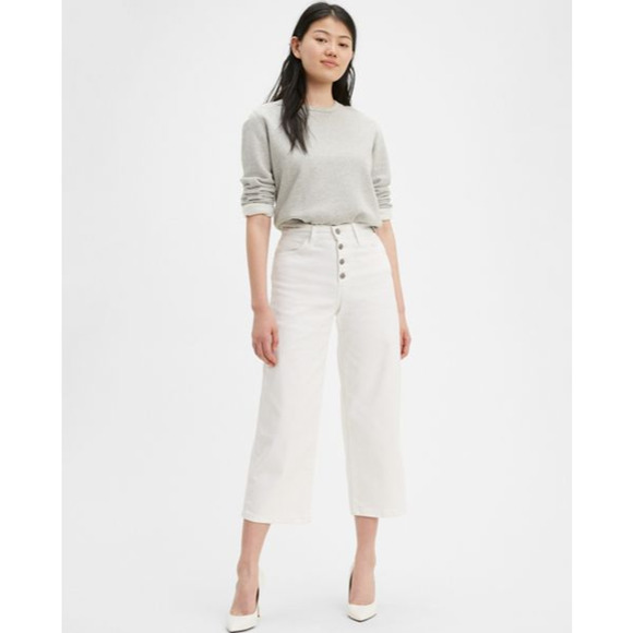 Levi's Denim - LEVI'S Mile High Cropped Wide Leg Jeans